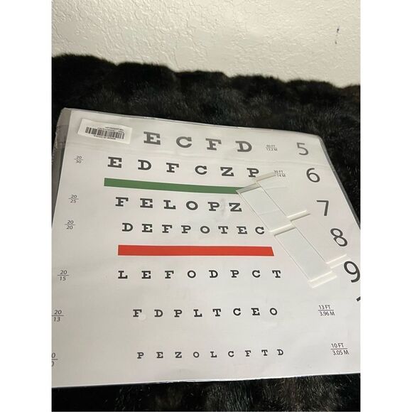 Snellen Distance Vision Eye Chart 20Ft (Pack of 1) - Picture 2 of 2